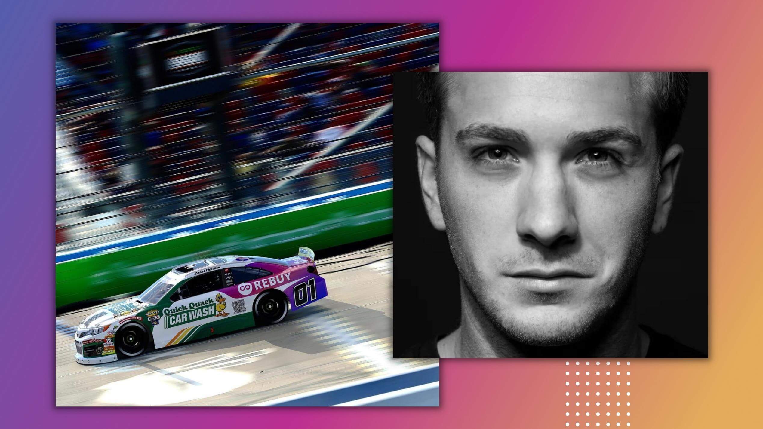 New Partnership Rebuy Sponsors Out NASCAR Driver Zach Herrin(02)